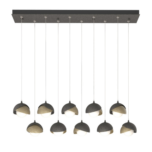 Brooklyn Brooklyn 10-Light Double Shade Pendant in Natural Iron (39|131205-SKT-STND-20-84-GG0711)