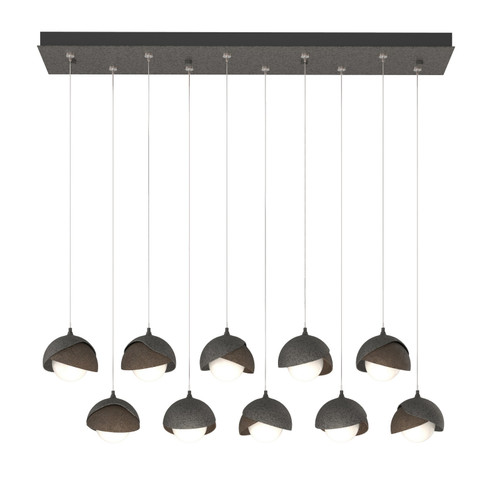 Brooklyn Brooklyn 10-Light Double Shade Pendant in Natural Iron (39|131205-SKT-STND-20-05-GG0711)