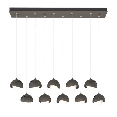 Brooklyn Brooklyn 10-Light Double Shade Pendant in Dark Smoke (39|131205-SKT-STND-07-20-GG0711)