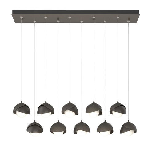 Brooklyn Brooklyn 10-Light Double Shade Pendant in Dark Smoke (39|131205-SKT-STND-07-14-GG0711)