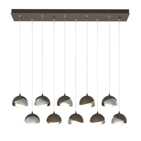 Brooklyn Brooklyn 10-Light Double Shade Pendant in Bronze (39|131205-SKT-STND-05-82-GG0711)