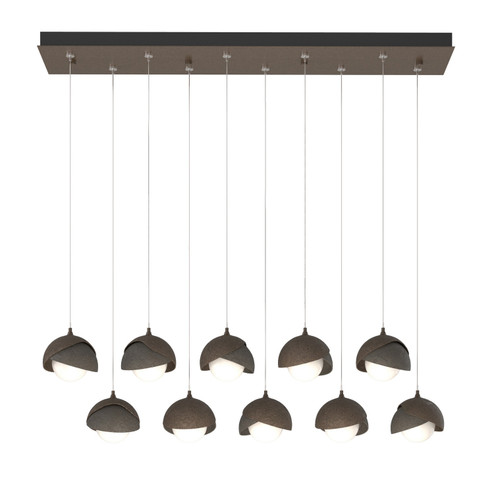 Brooklyn Brooklyn 10-Light Double Shade Pendant in Bronze (39|131205-SKT-STND-05-07-GG0711)