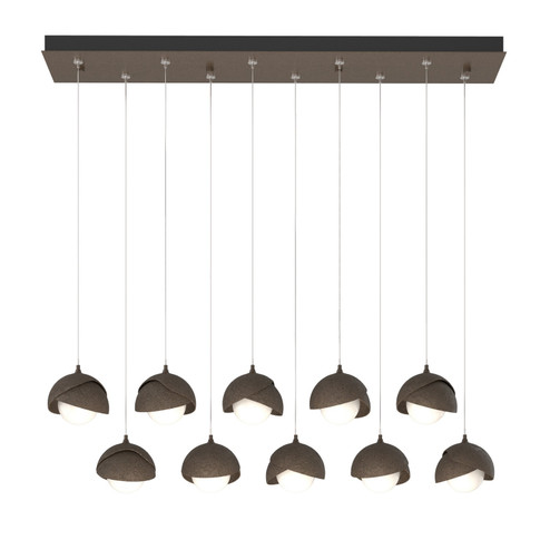 Brooklyn Brooklyn 10-Light Double Shade Pendant in Bronze (39|131205-SKT-STND-05-05-GG0711)