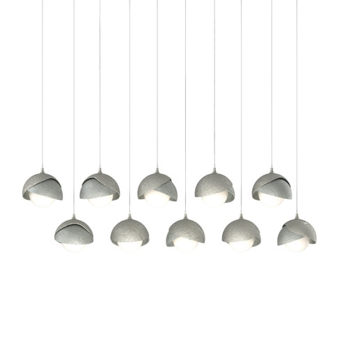 Brooklyn Brooklyn 10-Light Double Shade Pendant in Sterling (39|131205-SKT-LONG-85-82-GG0711)