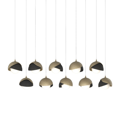 Brooklyn Brooklyn 10-Light Double Shade Pendant in Soft Gold (39|131205-SKT-LONG-84-10-GG0711)
