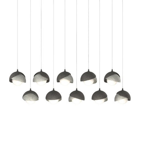 Brooklyn Brooklyn 10-Light Double Shade Pendant in Natural Iron (39|131205-SKT-LONG-20-85-GG0711)