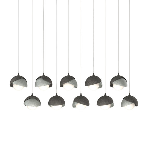 Brooklyn Brooklyn 10-Light Double Shade Pendant in Natural Iron (39|131205-SKT-LONG-20-82-GG0711)