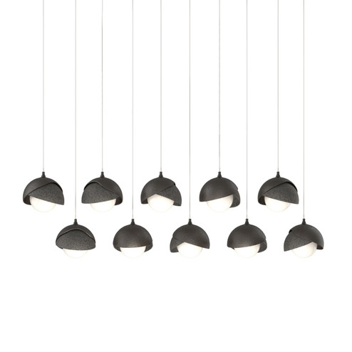 Brooklyn Brooklyn 10-Light Double Shade Pendant in Oil Rubbed Bronze (39|131205-SKT-LONG-14-20-GG0711)