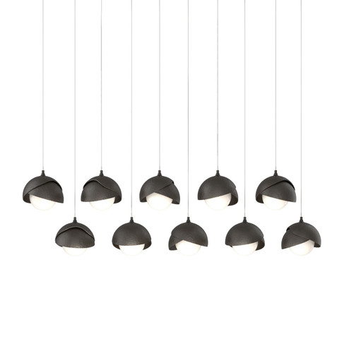 Brooklyn Brooklyn 10-Light Double Shade Pendant in Oil Rubbed Bronze (39|131205-SKT-LONG-14-14-GG0711)