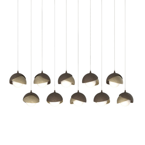 Brooklyn Brooklyn 10-Light Double Shade Pendant in Bronze (39|131205-SKT-LONG-05-84-GG0711)