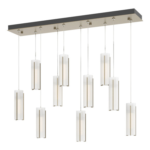 Exos Glass Exos Glass 10-Light Pendant in Soft Gold (39|131204-SKT-STND-84-GG0065)