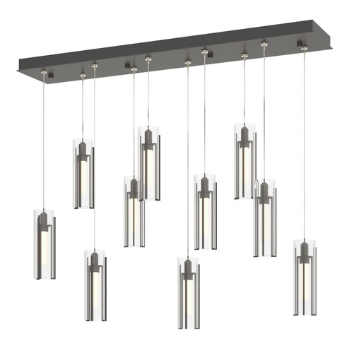 Exos Glass Exos Glass 10-Light Pendant in Dark Smoke (39|131204-SKT-STND-07-ZM0065)