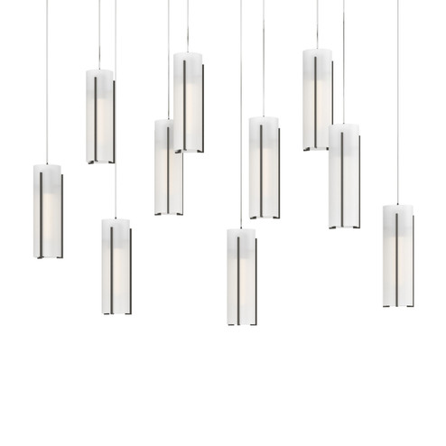 Exos Glass Exos Glass 10-Light Pendant in Dark Smoke (39|131204-SKT-LONG-07-GG0065)