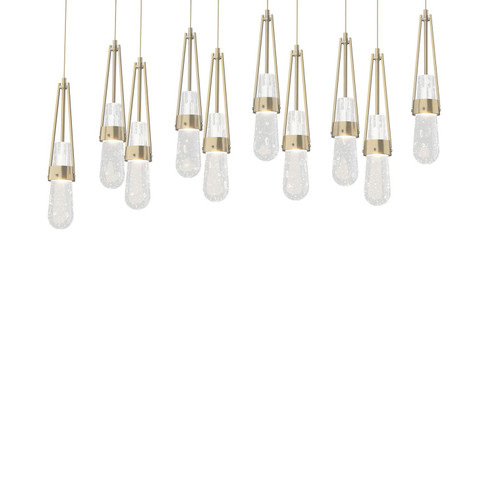 Link Link 10-Light Blown Glass Pendant in Modern Brass (39|131200-SKT-LONG-86-YG0434)