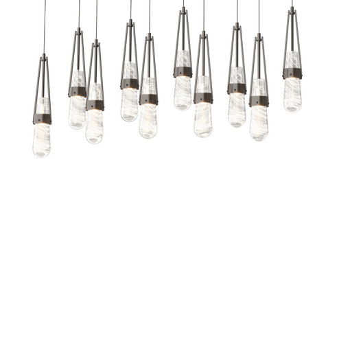 Link Link 10-Light Blown Glass Pendant in Oil Rubbed Bronze (39|131200-SKT-LONG-14-YJ0434)