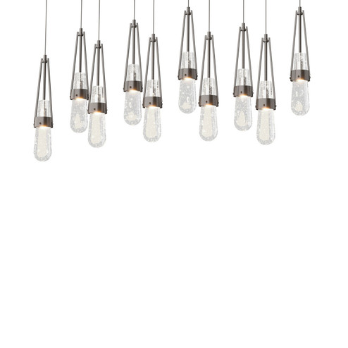 Link Link 10-Light Blown Glass Pendant in Oil Rubbed Bronze (39|131200-SKT-LONG-14-YG0434)