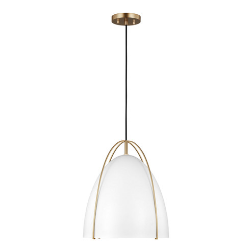 Norman One Light Pendant in Satin Brass (454|6551801EN3-848)