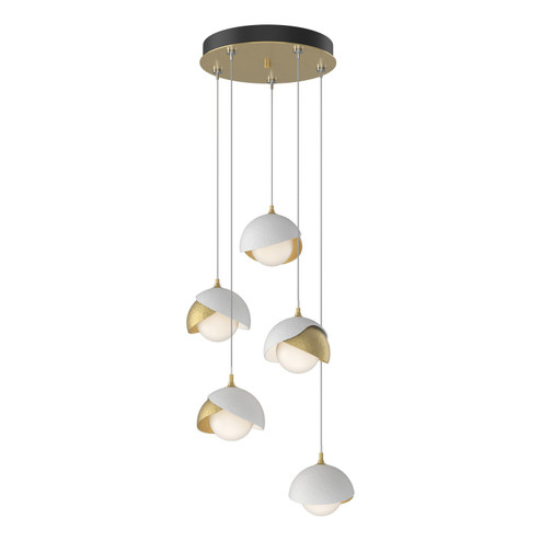 Brooklyn Brooklyn 5-Light Double Shade Pendant in Modern Brass (39|131125-SKT-STND-86-02-GG0711)