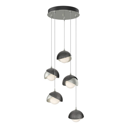 Brooklyn Brooklyn 5-Light Double Shade Pendant in Sterling (39|131125-SKT-STND-85-89-GG0711)