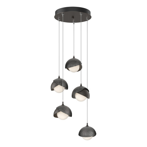 Brooklyn Brooklyn 5-Light Double Shade Pendant in Oil Rubbed Bronze (39|131125-SKT-STND-14-89-GG0711)