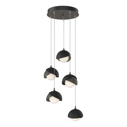 Brooklyn Brooklyn 5-Light Double Shade Pendant in Dark Smoke (39|131125-SKT-STND-07-10-GG0711)