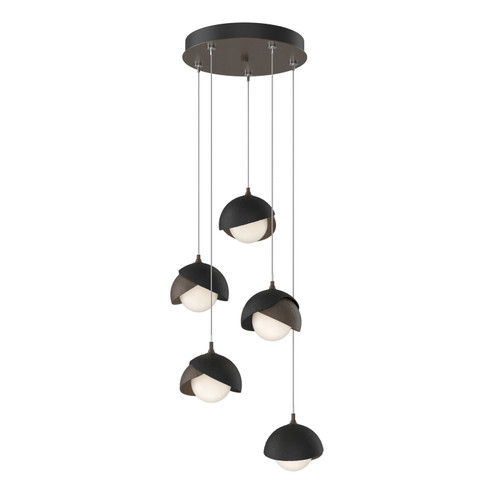 Brooklyn Brooklyn 5-Light Double Shade Pendant in Bronze (39|131125-SKT-STND-05-10-GG0711)