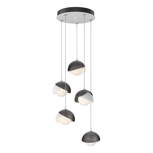 Brooklyn Brooklyn 5-Light Double Shade Pendant in White (39|131125-SKT-STND-02-89-GG0711)