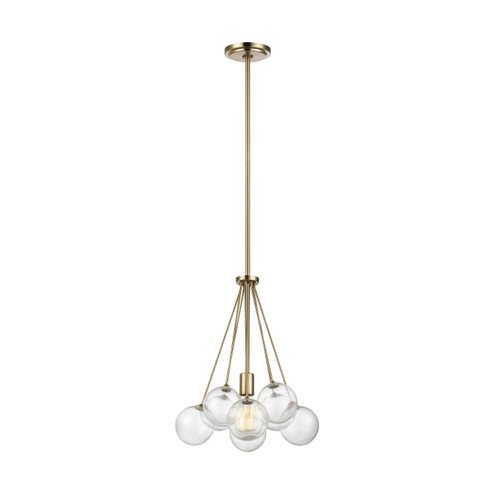 Bronzeville One Light Pendant in Satin Brass (454|6514301-848)