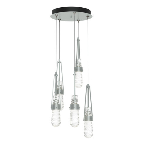 Link Link 5-Light Blown Glass Pendant in Vintage Platinum (39|131120-SKT-STND-82-YJ0434)