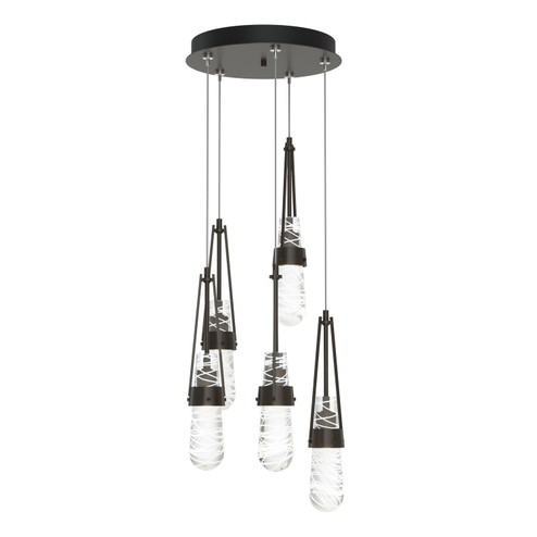 Link Link 5-Light Blown Glass Pendant in Oil Rubbed Bronze (39|131120-SKT-STND-14-YJ0434)