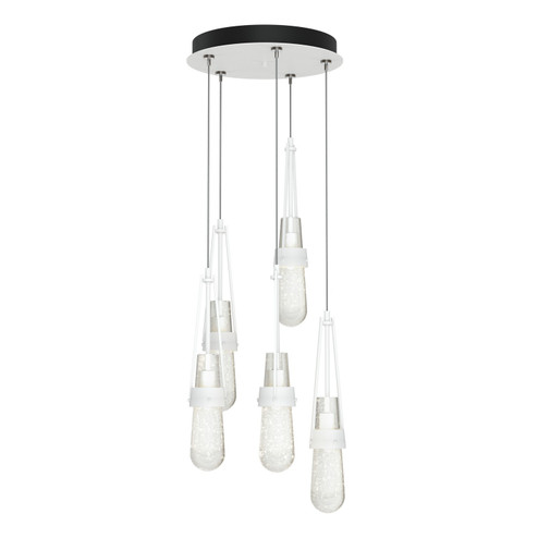 Link Link 5-Light Blown Glass Pendant in White (39|131120-SKT-STND-02-YG0434)