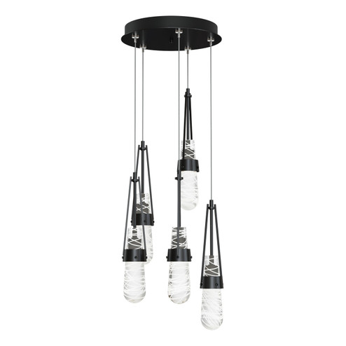 Link Link 5-Light Blown Glass Pendant in White (39|131120-SKT-LONG-02-YG0434)