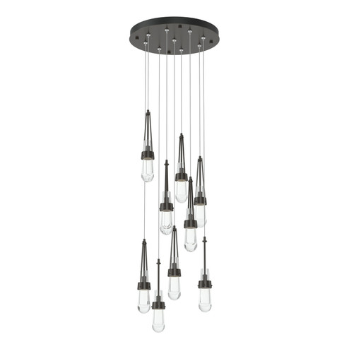 Link Link 9-Light Clear Glass Pendant in Oil Rubbed Bronze (39|131108-SKT-STND-14-ZM0434)