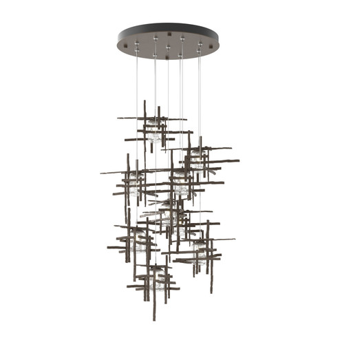 Tura Tura 9-Light Seeded Glass Pendant in Bronze (39|131107-SKT-STND-05-II0728)