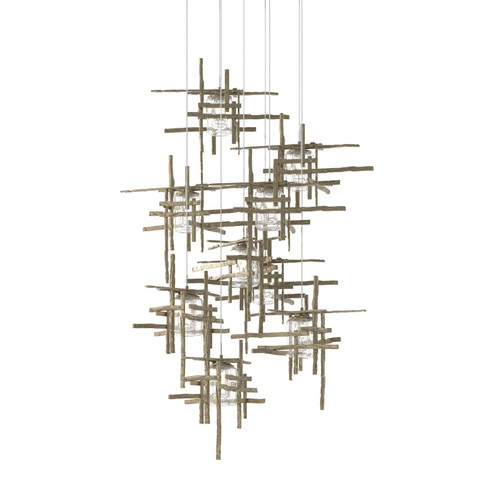 Tura Tura 9-Light Seeded Glass Pendant in Soft Gold (39|131107-SKT-LONG-84-II0728)