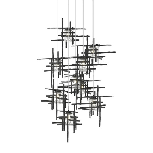 Tura Tura 9-Light Seeded Glass Pendant in Black (39|131107-SKT-LONG-10-II0728)