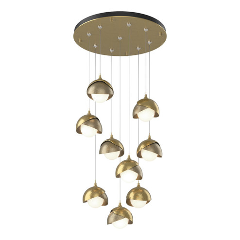 Brooklyn Brooklyn 9-Light Double Shade Pendant in Modern Brass (39|131105-SKT-STND-86-84-GG0711)
