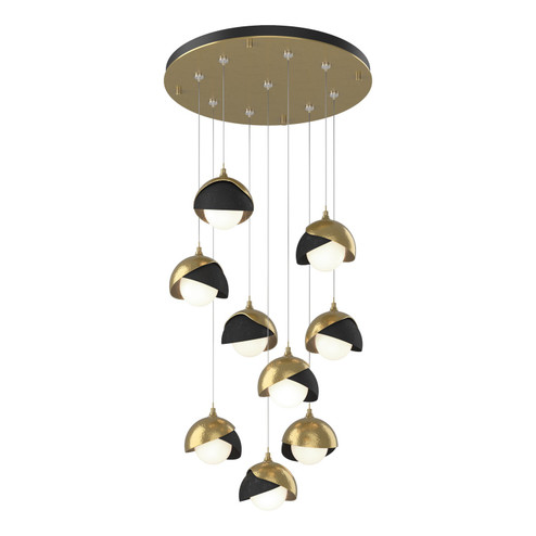 Brooklyn Brooklyn 9-Light Double Shade Pendant in Modern Brass (39|131105-SKT-STND-86-10-GG0711)