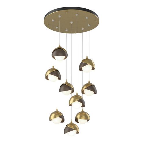 Brooklyn Brooklyn 9-Light Double Shade Pendant in Modern Brass (39|131105-SKT-STND-86-05-GG0711)