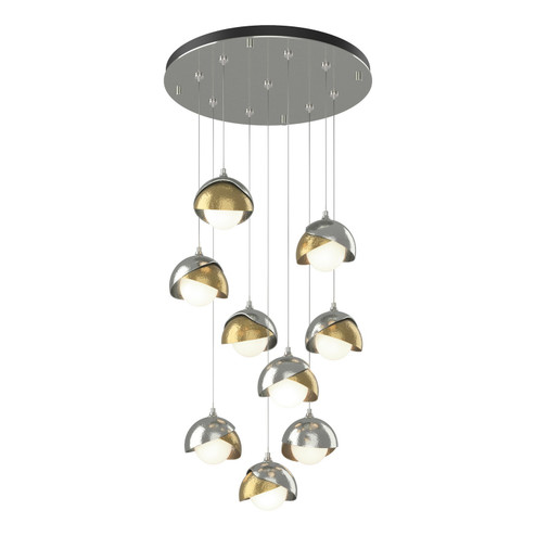 Brooklyn Brooklyn 9-Light Double Shade Pendant in Sterling (39|131105-SKT-STND-85-86-GG0711)