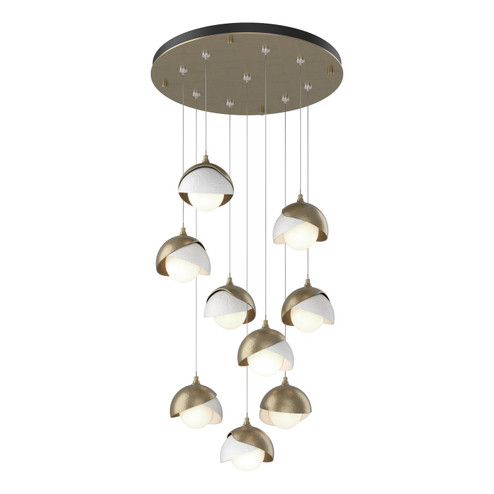 Brooklyn Brooklyn 9-Light Double Shade Pendant in Soft Gold (39|131105-SKT-STND-84-02-GG0711)
