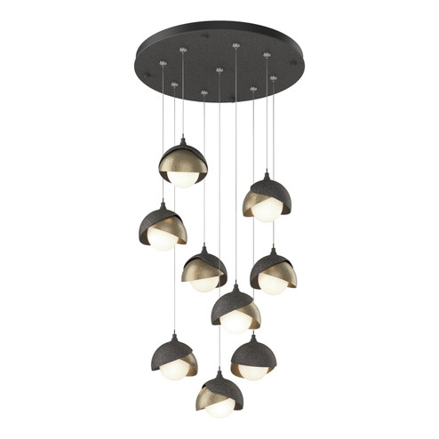 Brooklyn Brooklyn 9-Light Double Shade Pendant in Natural Iron (39|131105-SKT-STND-20-84-GG0711)