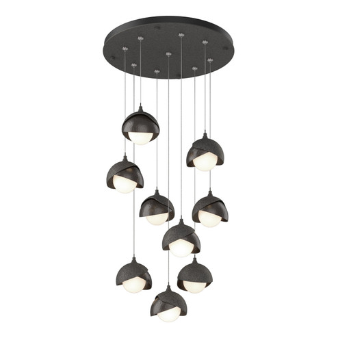 Brooklyn Brooklyn 9-Light Double Shade Pendant in Natural Iron (39|131105-SKT-STND-20-14-GG0711)
