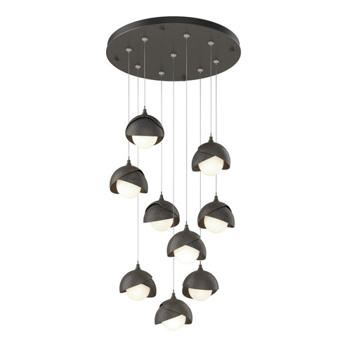 Brooklyn Brooklyn 9-Light Double Shade Pendant in Dark Smoke (39|131105-SKT-STND-07-20-GG0711)