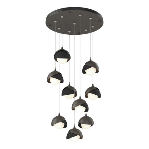 Brooklyn Brooklyn 9-Light Double Shade Pendant in Dark Smoke (39|131105-SKT-STND-07-10-GG0711)