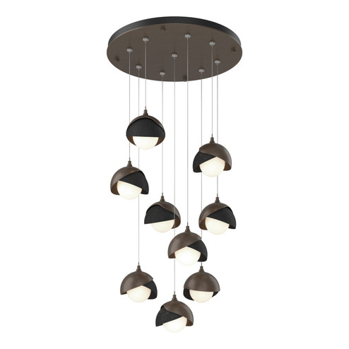 Brooklyn Brooklyn 9-Light Double Shade Pendant in Bronze (39|131105-SKT-STND-05-10-GG0711)