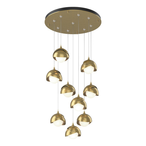 Brooklyn Brooklyn 9-Light Double Shade Pendant in Ink (39|131105-SKT-LONG-89-82-GG0711)