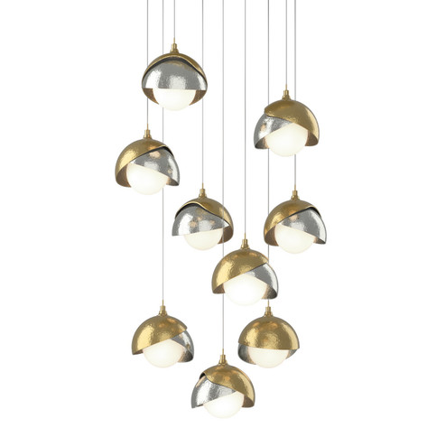 Brooklyn Brooklyn 9-Light Double Shade Pendant in Modern Brass (39|131105-SKT-LONG-86-85-GG0711)
