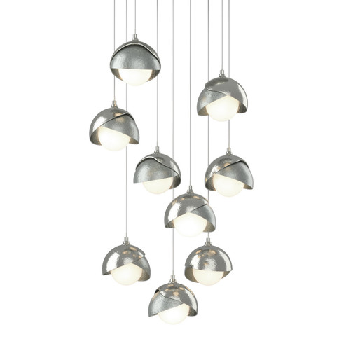Brooklyn Brooklyn 9-Light Double Shade Pendant in Sterling (39|131105-SKT-LONG-85-82-GG0711)