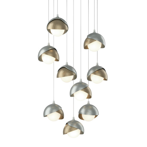 Brooklyn Brooklyn 9-Light Double Shade Pendant in Vintage Platinum (39|131105-SKT-LONG-82-84-GG0711)